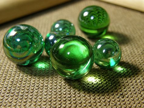 Green Marbles Kristina Webb, Glass Balls, Green Collection, Color Studies, Glass Marbles, Green Marble, Paperweights, Photo Reference, Color Of Life