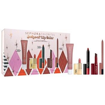 Sephora Lipstick, Sephora Holiday, Holiday Lip, Lip Color Lipstick, Lip Balm Gift, Beauty Gift Guide, Sephora Favorites, Lipstick Kit, Lip Balm Set