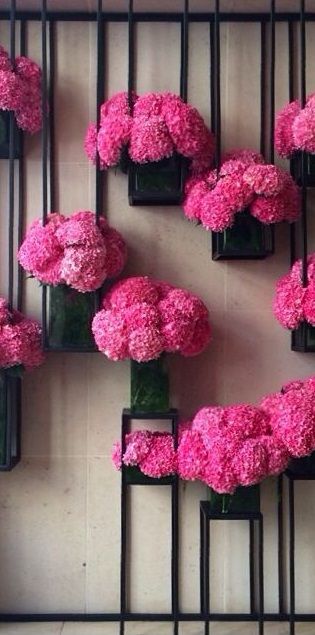 . Trendy Flowers, Deco Floral, Display Design, Arte Floral, Ikebana, Flower Shop, Flower Wall, Wedding Centerpieces, Hydrangea