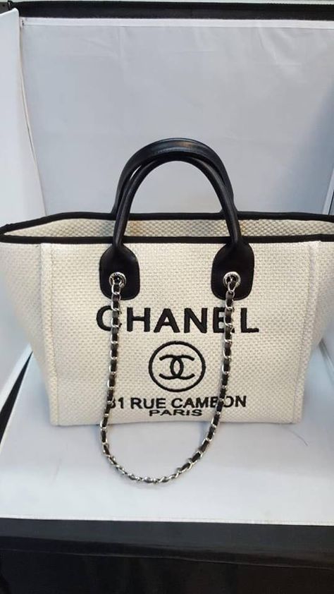 Chanel Art, Chanel #1, Chanel Tote Bag, Flamingo Art, Chanel Tote, Cosmetics Bag, Chanel Deauville Tote Bag, Chanel Bags, Coco Chanel