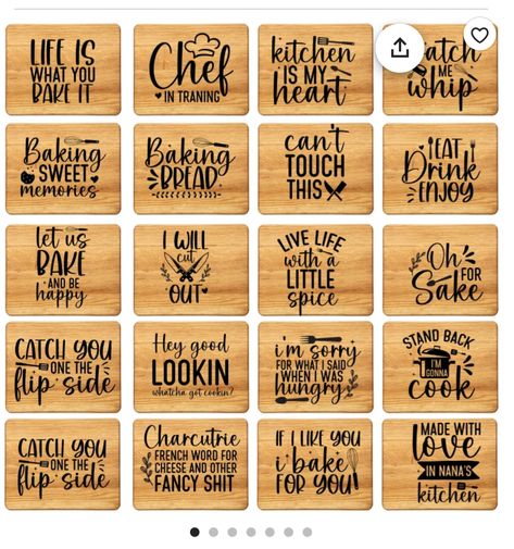 Funny Cutting Board Sayings, Engraver Ideas, Baking Svg, Cutting Board Crafts, Board Quotes, Pizza Peel, Sweet Drinks, French Words, Wooden Cutting Board