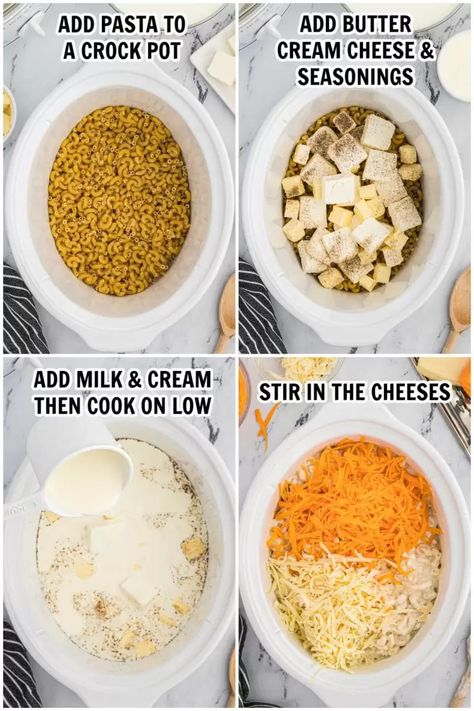 Cheese Side Dish, Easy Crockpot Mac And Cheese Recipe, Mac N Cheese Crockpot, Thanksgiving Mac And Cheese, Crockpot Mac N Cheese Recipe, Slow Cooker Mac And Cheese, Crock Pot Mac And Cheese, Crock Pot Mac, Easy Mac N Cheese Recipe