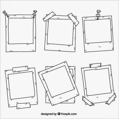 More than 3 millions free vectors, PSD, photos and free icons. Exclusive freebies and all graphic resources that you need for your projects How To Make Project File, Polaroid Photo Drawing, Polaroid Frame Drawing, Polaroid Graphic Design, Polaroid Doodle, Drawing Memories, Memories Drawing, Polaroid Drawing, Notesbog Design