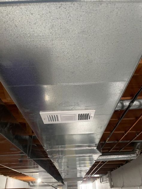 So I’ve been pondering this idea about adding a vent to my exposed duct work in the basement for additional heat. Well I worked on it, its complete and I already feel the warmer temperature down there! This is a great alternative to an electric heater because it was getting pretty cold 🥶 and I don’t want to forget and leave one of those heaters turned on by accident. Most of the materials you will already have at home of you can borrow or rent them. I by no means have any HVAC experien… Basement Heating Ideas, Vent Extender, Mirror Barn Door, Wall Registers, Craftsman Style Doors, Heat Vents, Faux Fireplace Diy, Leather Work Gloves, Colorful Wall Hanging