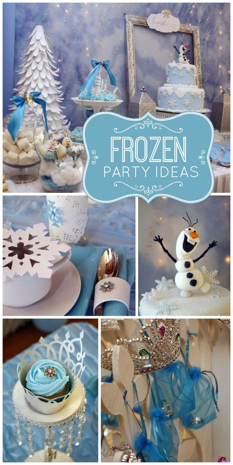 Celebrate with Anna, Elsa and Olaf at this Frozen girl birthday party with lovely party decorations, cake pops and birthday cake! See more party ideas at CatchMyParty.com! Frozen Theme Punch, Elsa Tea Party, Pride Lipstick, Snow Punch, Frozen Party Snacks, Frozen Party Ideas, Elsa Party, Lila Party, Elsa Birthday Party