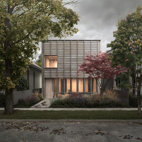 Idea 3923454: TripTych by Leckie Studio Architecture + Design in Vancouver, Canada House Suburban, Studio Architecture Design, Architects House, Studio Architecture, Urban Housing, Studios Architecture, Green Architecture, Lake Cabins, Construction Cost