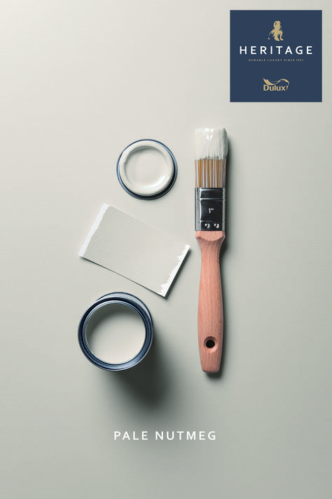 Dulux Heritage Pale Nutmeg Dulux Heritage Colours, Dulux Colours, Heritage Paint Colours, French Grey Paint, Neutral Gray Paint, House Palette, Dulux Paint Colours, Warm Neutral Paint Colors, Heritage Paint