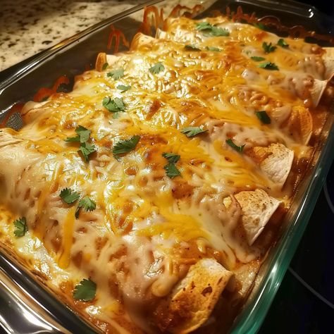 Cream Cheese Chicken Enchiladas Recipe - Tender Chicken Wrapped In Tortillas, Creamy Cheese Enchiladas, Cream Cheese Chicken Enchilada Recipe, Chicken Enchiladas Easy Red Sauce Cream Cheese, Mississippi Chicken Enchiladas, Cream Cheese Enchiladas Chicken, Chicken Enchiladas Cream Cheese, Enchiladas Aesthetic, Chicken Cream Cheese Enchiladas