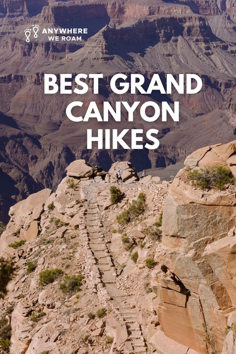 Discover the best Grand Canyon hikes for all abilities with our detailed guide to the South Rim trails. From easy walks along the rim to challenging descents into the inner canyon, explore the diverse beauty of this iconic destination. Grand Canyon Hiking, Grand Canyon Village, Bright Angel Trail, Grand Canyon South Rim, Indian Garden, Diverse Beauty, Us Road Trip, Northern Arizona, Colorado River