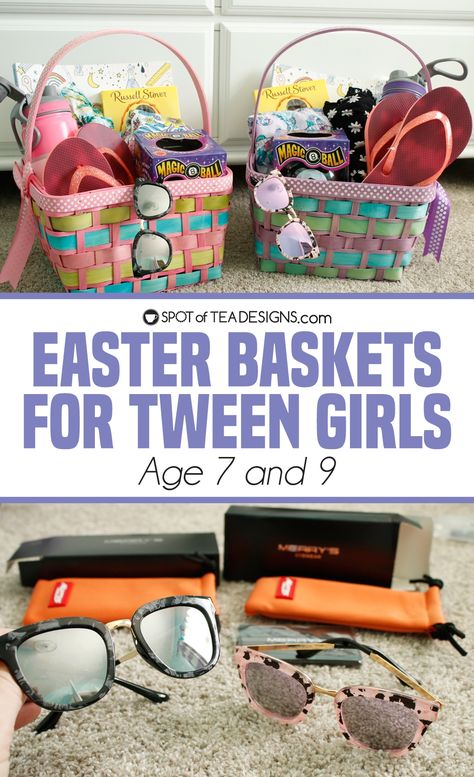 Easter Basket Ideas for Tween Girls - Spot of Tea Designs Easter Basket Ideas 9 Year Girl, Easter Basket Ideas For 7 Year Girl, Easter Basket Ideas For 11 Year Girl, Easter Basket Ideas For 10 Year Girl, Easter Basket Ideas For 8 Year Girl, Easter Basket For 9 Year Girl, Easter Basket For 8 Year Girl, Easter Basket For 6 Year Girl, Preteen Easter Basket Ideas