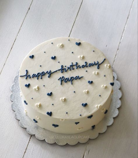 Birthday Cake For Father, Small Birthday Cakes, Cake For Boyfriend, Dad Birthday Cakes, Mini Torte, Pastel Cakes, Simple Cake Designs, Funny Birthday Cakes, Mini Cakes Birthday