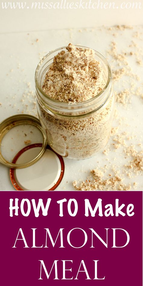 how-to-make-almond-meal Huge Pantry, Almond Paste Recipes, Flower Recipes, Almond Pastry, Almond Milk Recipes, Almond Meal Cookies, Almond Flower, Almond Powder, Almond Meal