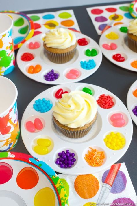 Art Birthday Party Ideas Messy Snacks For Kids, What A Mess Vbs Snacks, 5 Year Birthday Party Ideas Boy, Art Birthday Party Ideas, Wallpaper Snoopy, Birthday 4, Diy Lego, Party Ideas For Kids, Vbs 2024