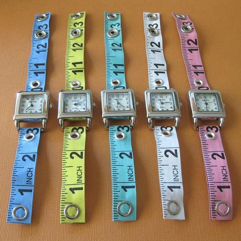 Fun! recycled clothing ides | Recycled Fashion: Undoneclothing on Flickr | Money making craft ideas Watch Bands Diy, Recycled Clothes, Recycled Clothing, Tape Measures, Recycled Fashion, Reuse Recycle, Measuring Tape, Tape Measure, Money Making