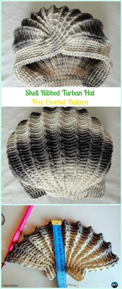 15+ Creative Crochet Turban Hat Free Patterns (With Instructions) Crochet Turban Hat, Kids Hats Patterns, Crochet Turban, Crochet Adult Hat, Crochet Shell, Crochet Shell Stitch, Crochet Hat Free, Cap Patterns, Crochet Hats Free Pattern