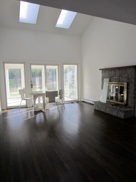 SAG HARBOR - HOME REMODEL! JACOBEAN/EBONY STAIN + BONA MEGA - New York - by Valenti Flooring, Inc. | Houzz IE Jacobean Floor Stain, Floor Stain, Kitchen Bathroom Remodel, Home Remodel, Sag Harbor, Home Photo, Contemporary Kitchen, Modern Bedroom, Contemporary House