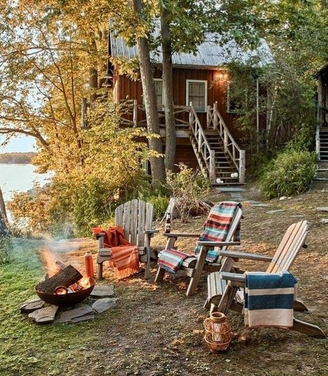 Haus Am See, Dream Cottage, Lake Cottage, Garden Sheds, Lake Cabins, Hus Inspiration, Cabins And Cottages, Cabin Life, Firepit