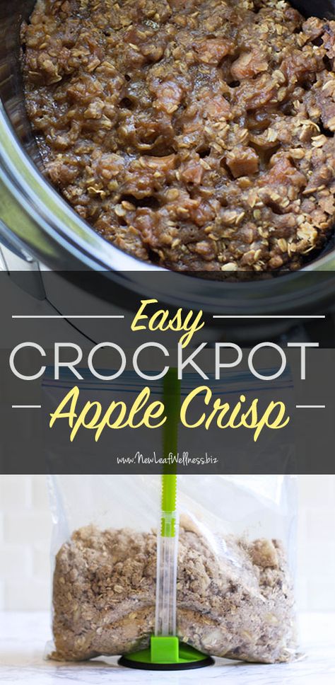 Crockpot Apple Crisp Recipe, Crock Pot Apple Crisp Recipe, Apple Crockpot Recipes, Mac And Cheese Rezept, Easy Delicious Dessert, The Family Freezer, Apple Crisp With Oatmeal, Crockpot Apple Crisp, Slow Cooker Apple Crisp