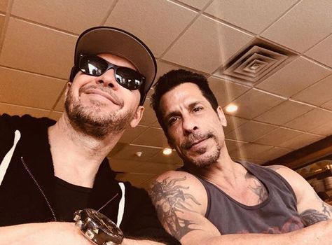 Donnie Wahlberg and Danny Wood Danny Wood, Joey Mcintyre, Future Boy, Donnie Wahlberg, Jordan Knight, Got Wood, Brotherly Love, Cabbage Patch Dolls, New Kids On The Block