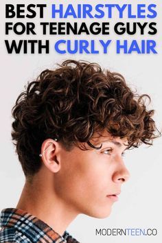 Guys With Curly Hair, Boys Haircuts Curly Hair, Hairstyles For Teenage Guys, Boys Curly Haircuts, Teen Haircuts, Mens Hairstyles Curly, Men's Curly Hairstyles, Teen Boy Haircut, Boy Haircuts Long