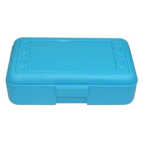 Buy the Plastic Pencil Box at Michaels. com. This box can pack a lot of pencils. Organize your stationery and art equipments to keep your work space clutter-free using this pencil box. This box can hold a large number of pens, pencils, markers and other craft supplies. Details:Available in multiple colors, 8.5" x 5.5" x 2.5", 1 box, Matte finish, Plastic | Plastic Pencil Box By Romanoff in Turquoise | 8.5" x 5.5" x 2.5" | Michaels® Plastic Pencil Box, Writing Utensils, Plastic Organizer, Pencil Box, Art Storage, Romanoff, Michael Store, Pencil Boxes, Writing Supplies