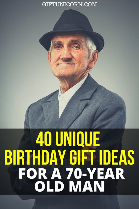 Is your dad or husband celebrating his 70th birthday? No matter what type of activities he enjoys, you’re certain to find the perfect birthday gift for a 70 year old man. #turning70 #70yearold #birthdaygifts #giftsforseniors #70thbirthday #giftsforhim Mens 70th Birthday Ideas, 70 Male Birthday Party Ideas, Decorations For 70th Birthday Party For Men, 70 Birthday Gifts For Men, Fathers 70th Birthday Ideas, Funny Gifts For 70 Year Old Man, 70th Birthday For Man, Man’s 70th Birthday Party Ideas, 70th Birthday Gifts Men