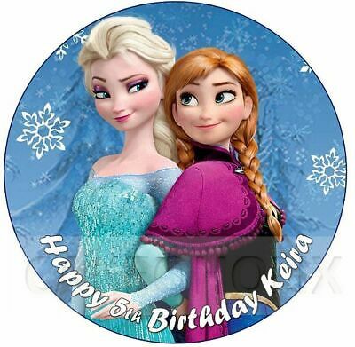 Frozen Themed Birthday Cake, Frozen Images, Bride And Groom Silhouette, Disney Frozen Birthday, Edible Toppers, Paper Dolls Clothing, Elsa And Anna, Personalised Cake, Frozen Elsa And Anna