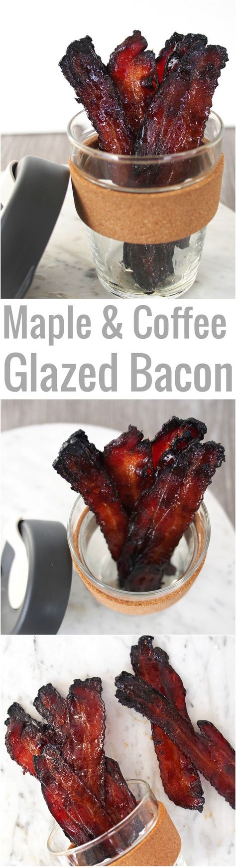 Pete Cooks : Recipe of the Week - Maple and Coffee Glazed Bacon sent in by @Tallfitmom45 Candied Bacon Recipe, Savory Treats, Bacon Recipe, Candied Bacon, Amazing Appetizers, Brunch Dishes, Snacks Für Party, Recipes Dessert, Bacon Recipes