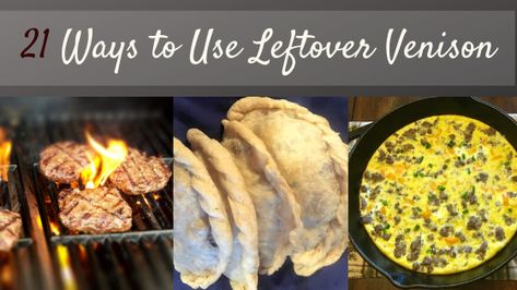 Wondering what to do with leftover venison or other game? Here are some ideas for venison leftovers that will keep the weekly menu fresh and diversified. Leftover Venison Recipes, Leftover Venison Roast Recipes, Venison Chilli, Venison Steak Recipes, Venison Backstrap Recipes, Backstrap Recipes, Deer Steak, Venison Tenderloin, Venison Backstrap