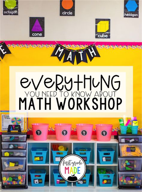 Math Workshop Kindergarten, First Grade Organization, Math Center Organization, Kindergarten Math Assessment, Kindergarten Math Addition, Math Wall, Math Organization, Fourth Grade Math, Kindergarten Math Activities