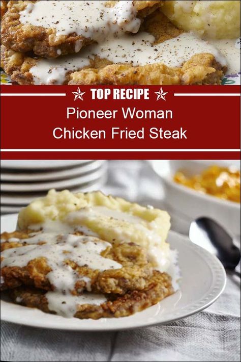 Pioneer Woman Chicken Fried Steak Recipe Ree Drummond Chicken Fried Steak, Homemade Chicken Fried Steak Gravy, Pioneer Woman Country Fried Steak, Pioneer Woman Cube Steak, Tender Chicken Fried Steak, Chicken Fried Steak With Ground Beef, Instant Pot Chicken Fried Steak, Chicken Fried Steak Buttermilk, Recipe For Chicken Fried Steak