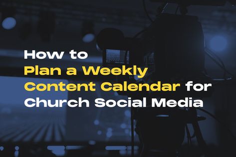 A step-by-step guide to planning a content-rich and engaging weekly social media calendar for your church's social media presence. Church Social Media Content Calendar, Church Invite Social Media, Church Social Media Posts Ideas, Church Marketing Ideas, Church Social Media, Church Media Graphics, Media Ministry, Social Media Checklist, Family Culture