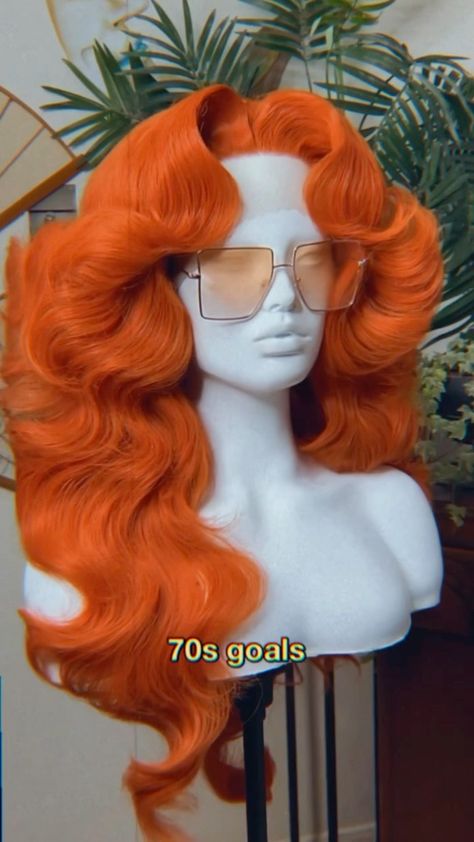 70s Hair Styles Black Women, Copper Hair Character, 70s Wig Black Women, 70s Hairstyles Black Women, Black Women In The 70s, 70s Black Hairstyles, 1970's Hairstyles, 70s Curls, 70s Feathered Hair