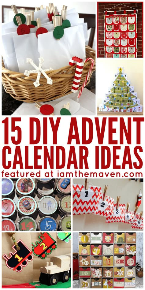 Grapevine Ideas, Diy Advent Calendar Ideas, Homeschool Christmas, Make An Advent Calendar, Advent Calendar Ideas, Lego Advent Calendar, Advent Crafts, Homemade Advent Calendars, Advent For Kids