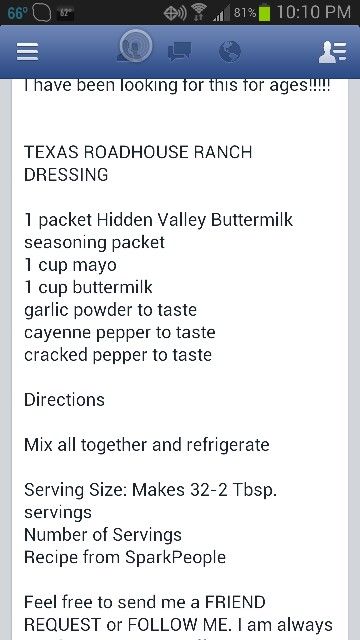 Texas Roadhouse Ranch Dressing Texas Roadhouse Ranch, Texas Roadhouse Ranch Dressing, Roadhouse Recipes, Dukes Mayo, Coleslaw Keto, Keto Coleslaw, Homemade Dressings, Ranch Dressing Recipe, Favorite Salad