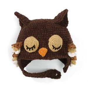 San Diego Hat Co Kids Crochet Hat in Owl Pilot Hat, Crochet Owl Hat, Brown Owl, Crochet Kids Hats, Owl Hat, San Diego Hat, Crochet Owl, Kids Crochet, Hat Ideas