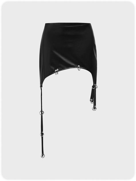 Buy Inexpensive Skirts at Kollyy online store, SPU: 48QESK6D2276, Color: Black, Waistlines:Low Waist, Silhouette:H-Line. One Leg Skirt, Artistic Outfits, Plain Shorts, Irregular Hem, Black Xs, Stage Outfits, Kpop Outfits, Short Skirt, Casual Style Outfits