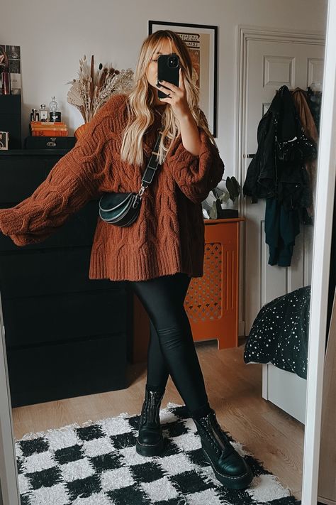 Look Legging, Pastel Outfit, Stil Inspiration, Trendy Fall, Mode Inspo, Autumn Outfit, Outfit Inspo Fall, Fall Fashion Outfits, Edgy Outfits