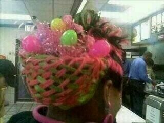 lol, Easter basket weave hair by cracked_crow, via Flickr Egg For Hair, Crazy Hair Days, Easter Hair, Hair Photo, Easter Hairstyles, Crazy Hair, Bad Hair Day, Easter Egg Hunt, Hair Humor