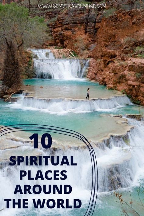 Are you a spiritual traveler planning your next trip? Here are 10 spiritual places around the world that are more than just hippie towns. If you're looking for a getaway that will rejuvenate your mind and body, this list is a great place to start. Spiritual Places, Water Temple, Boho Travel, Wellness Travel, Spiritual Experience, Sacred Places, Yoga Retreat, Ubud, Places Around The World