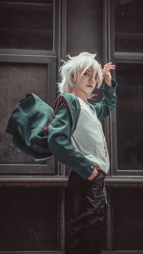 Twitter: @mnm_kusua Nagito Cosplay, Nagito Komaeda Cosplay, Swag Pictures, Dark Decora, Anime Mems, Black Color Hairstyles, Color Hairstyles, Nagito Komaeda, Danganronpa Characters