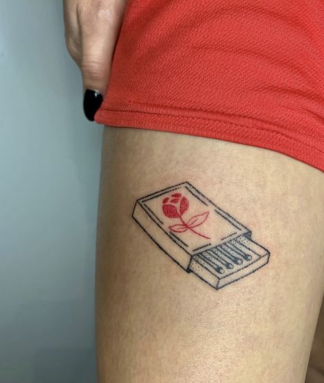 Matchbox Tattoo, Playing Card Tattoos, Art Inspired Tattoos, Tattoos Cute, Tattoos Temporary, Card Tattoo, Smart Auto, Temporary Tattoo, Cute Tattoos