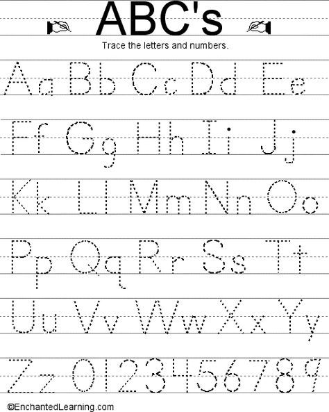 Writing Letters and Numbers: EnchantedLearning.com Letter Tracing Sheets Free Printable, Upper And Lower Case Letters Printables, Upper And Lower Case Letters Tracing Printables Free Pre School, Alphabet Upper And Lower Case Printable, Traceable Alphabet Free Printable, Tracing Letters A To Z, Traceable Letters Printable Free, Lower Case Letters Printable Free, Alphabet Upper And Lower Case