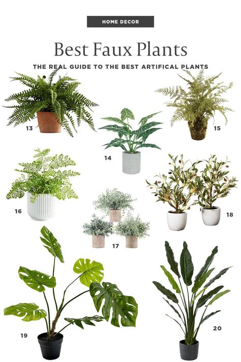 20 best faux plants for home decor Ikea Artificial Plants, Best Faux Plants, Best Fake Plants, Indoor Office Plants, Plants For Planters, Tall Fake Plants, Faux Plants Decor, Faux Trees, Fake Potted Plants