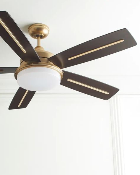 HFVJZ Drew 54" Wi-Fi Ceiling Fan Fancy Ceiling Fan, Mid Century Glam, Living Room Ceiling Fan, Console Entryway, Old Hickory Tannery, Rug Buying Guide, Curtain Hardware, Living Room Shop, Traditional Modern