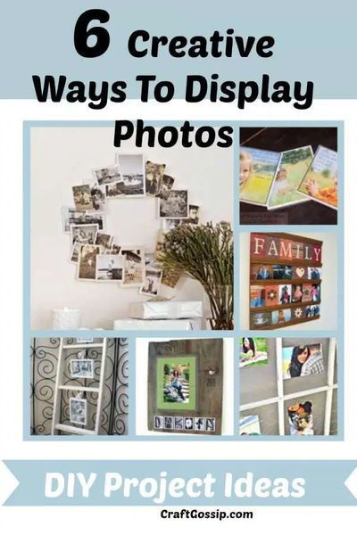 6 Creative Ways To Display Photos – Home and Garden Creative Ways To Display Photos, Ways To Display Photos, Photo Wreath, Diy Photo Display, Pictures Wall, Display Photos, Family Diy, Favor Ideas, Small Pictures