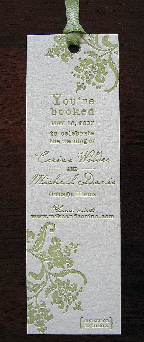 Book Mark Invitations, Next Chapter Wedding, Bookish Wedding Favors, Literature Themed Wedding, Creative Centerpiece Ideas, Save The Date Book Theme, Wedding Bookmarks Ideas, Vintage Library Wedding, Book Themed Wedding Favors