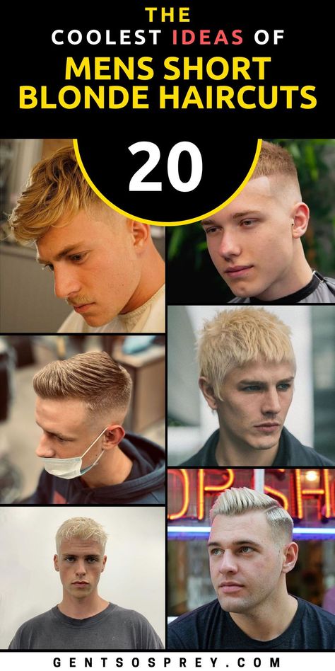 Embrace the latest trends with our selection of 20 trending men's short blonde haircuts for a stylish 2024. From classic fades to modern Korean styles, our curated collection offers fresh and fashion-forward hairstyles to elevate your look. Whether you prefer very short cuts or longer textured styles, we have the perfect haircut to suit your taste and personality. Step into the new year with confidence and style with our expertly chosen haircuts. The Perfect Haircut, Blonde Haircuts, Short Blonde Haircuts, Retro Looks, Blonde Tones, Men's Hairstyles, Mens Haircuts Fade, Rugged Style, Blonde Guys