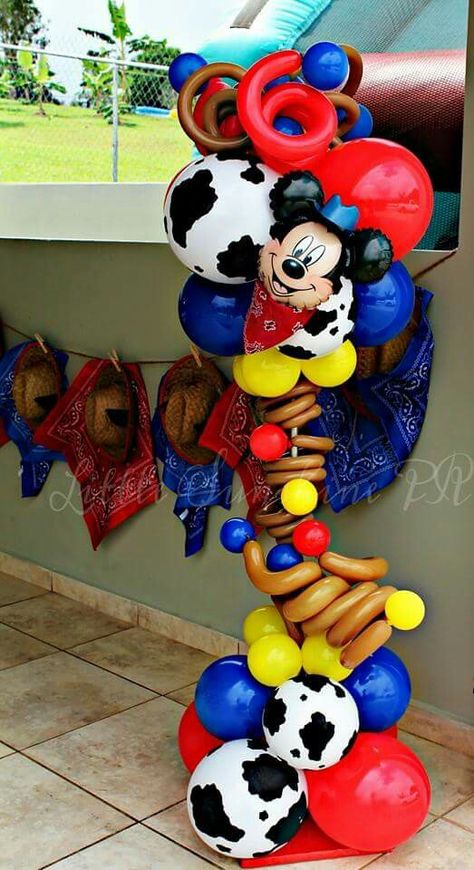 Mickey cowboy Farm Mickey Mouse Party, Mickey Mouse Rodeo Party, Western Mickey Mouse Party, Mickey Mouse Cowboy Birthday Party Ideas, Mickey Farm Birthday Party, Farmer Mickey Birthday Party, Mickey Mouse Farm Birthday Party, Mickey Cowboy Birthday, Cowboy Mickey Mouse Party