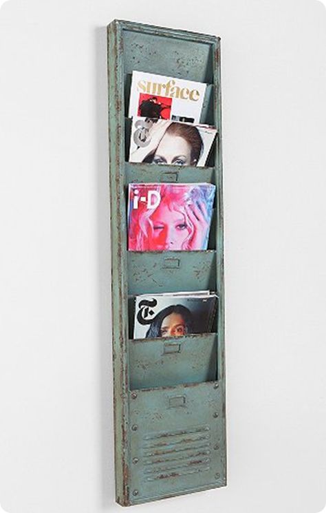 Industrial Magazine Rack Home Office Modern, Office Images, Industrial Living, Industrial Livingroom, Apartment Essentials, Magazine Holders, Modern Home Office, Industrial House, Book Shelf